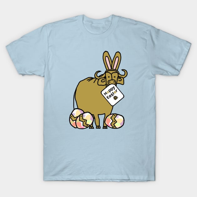 Happy Easter Bunny Ears Ox T-Shirt by ellenhenryart